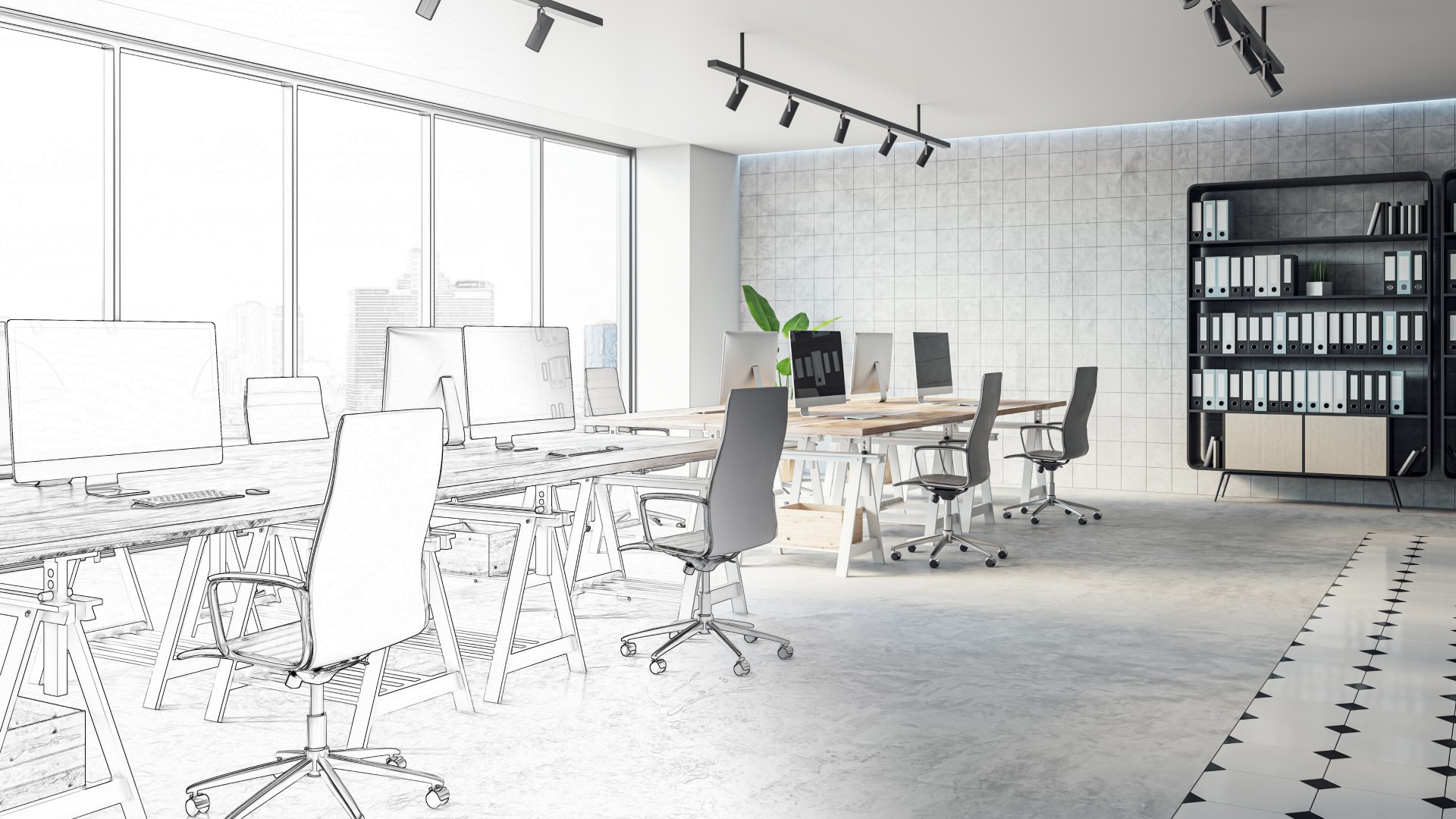 辦公室設計示意圖